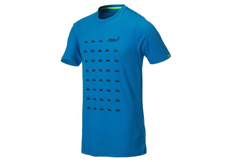 Inov-8 Tri Blend Ss 'grid' Mens T-Shirts Blue Philippines 91026CWOA